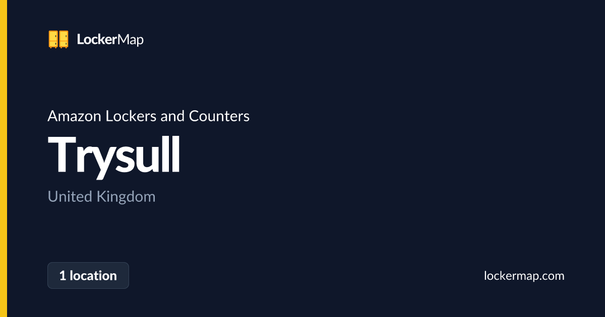 Amazon Lockers and Counters in Trysull | LockerMap