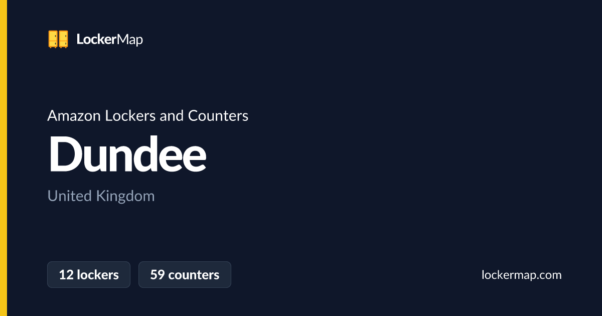 Amazon Lockers and Counters in Dundee | LockerMap
