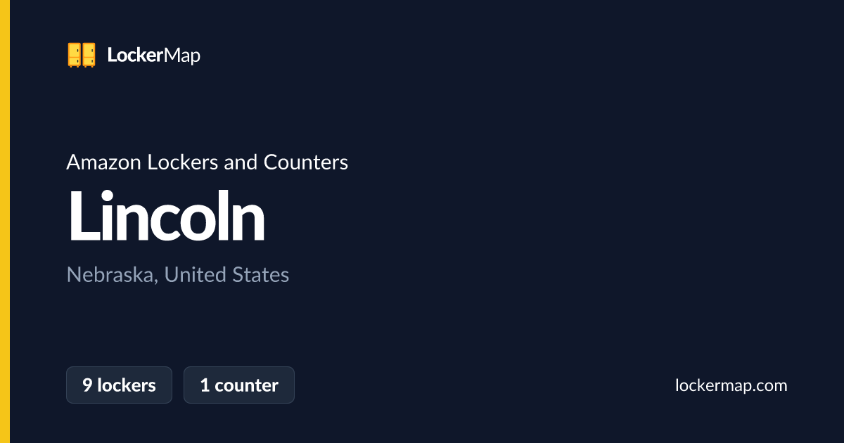 Amazon Lockers and Counters in Lincoln, Nebraska | LockerMap