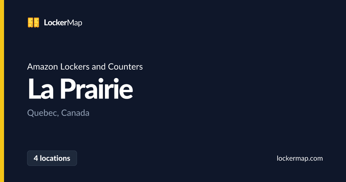 Amazon Lockers and Counters in La Prairie, Quebec | LockerMap