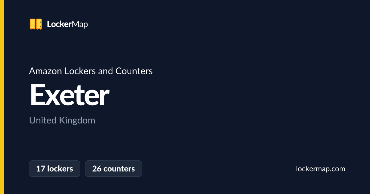 Amazon Lockers and Counters in Exeter | LockerMap