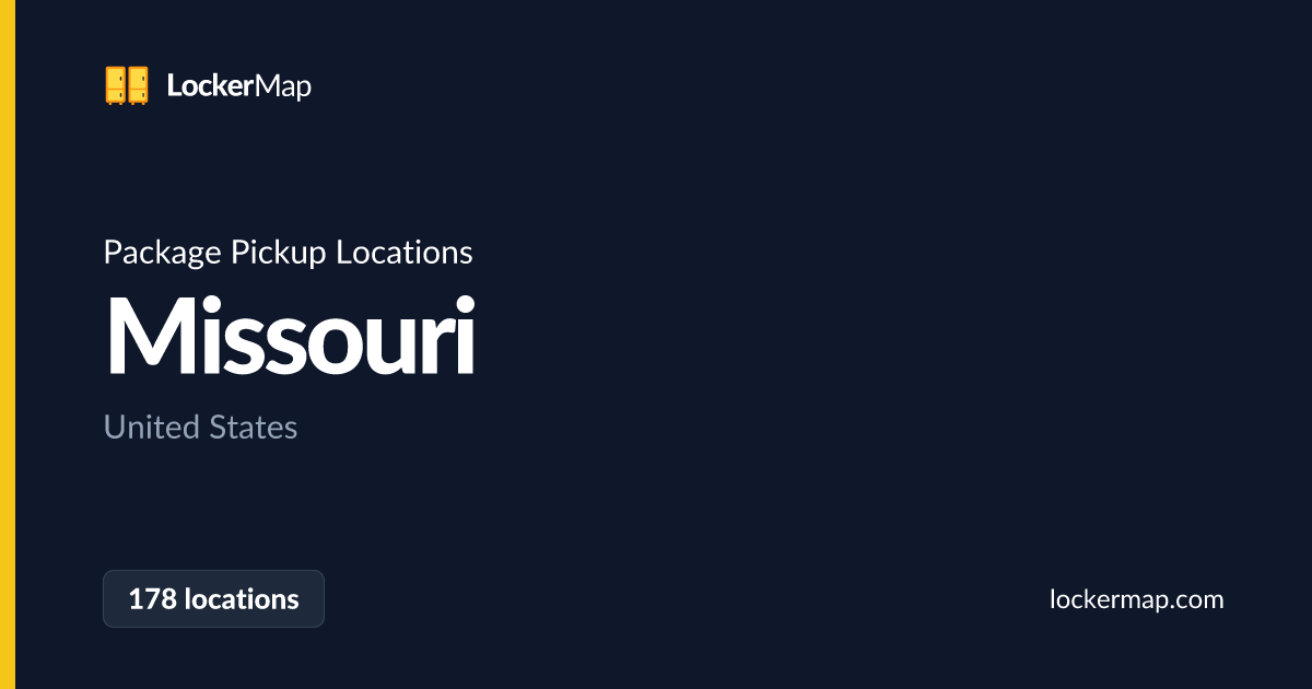 Package Pickup Locations in Missouri | LockerMap