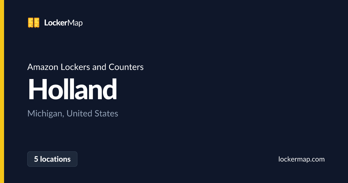 Amazon Lockers and Counters in Holland, Michigan | LockerMap