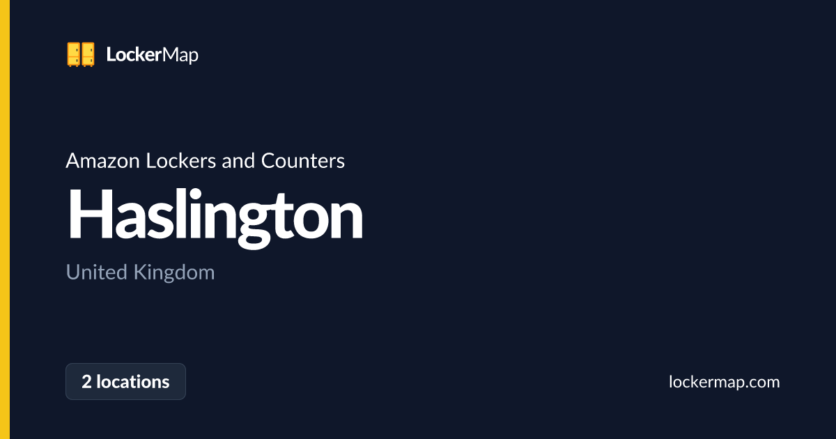 Amazon Lockers and Counters in Haslington | LockerMap