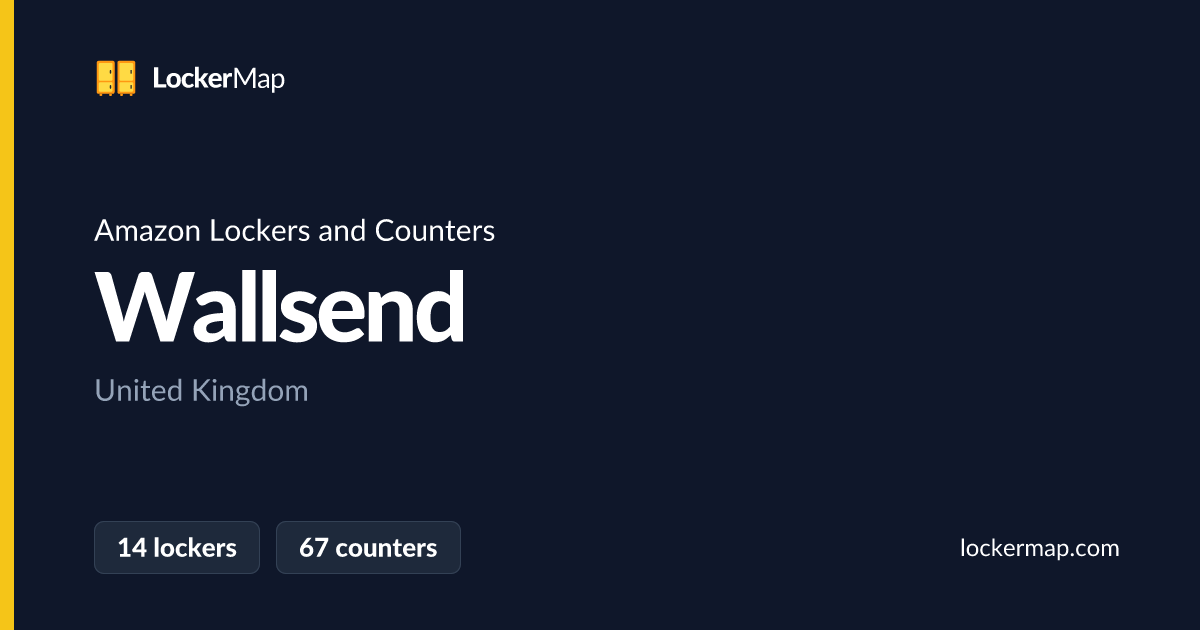 Amazon Lockers and Counters in Wallsend | LockerMap
