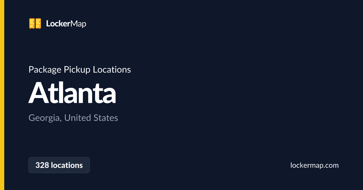 Package Pickup Locations in Atlanta, Georgia | LockerMap