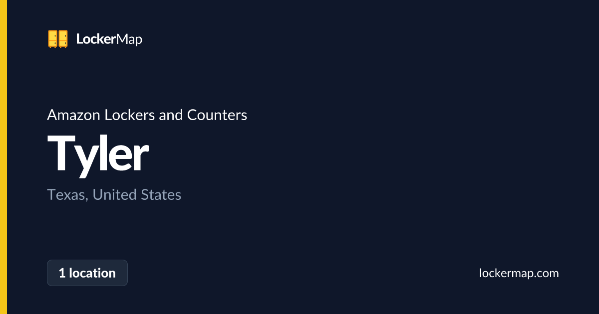 Amazon Lockers and Counters in Tyler, Texas | LockerMap