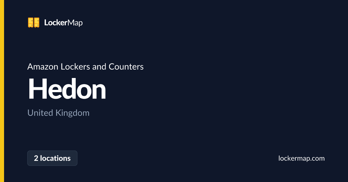 Amazon Lockers and Counters in Hedon | LockerMap