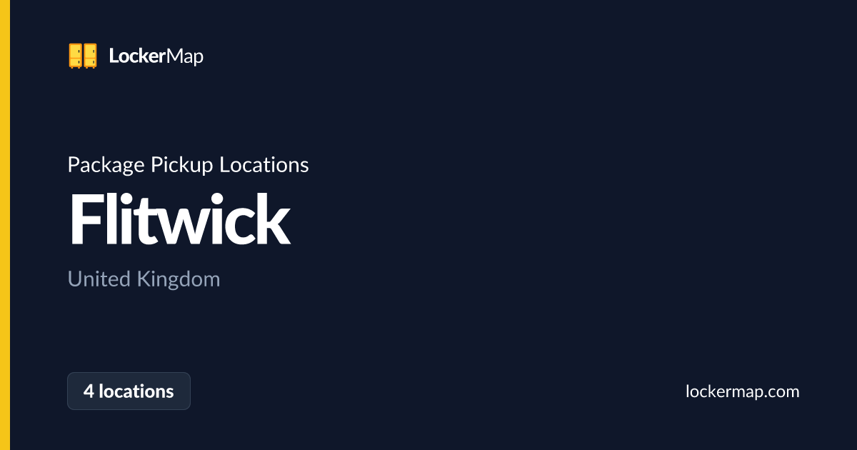 Package Pickup Locations in Flitwick | LockerMap