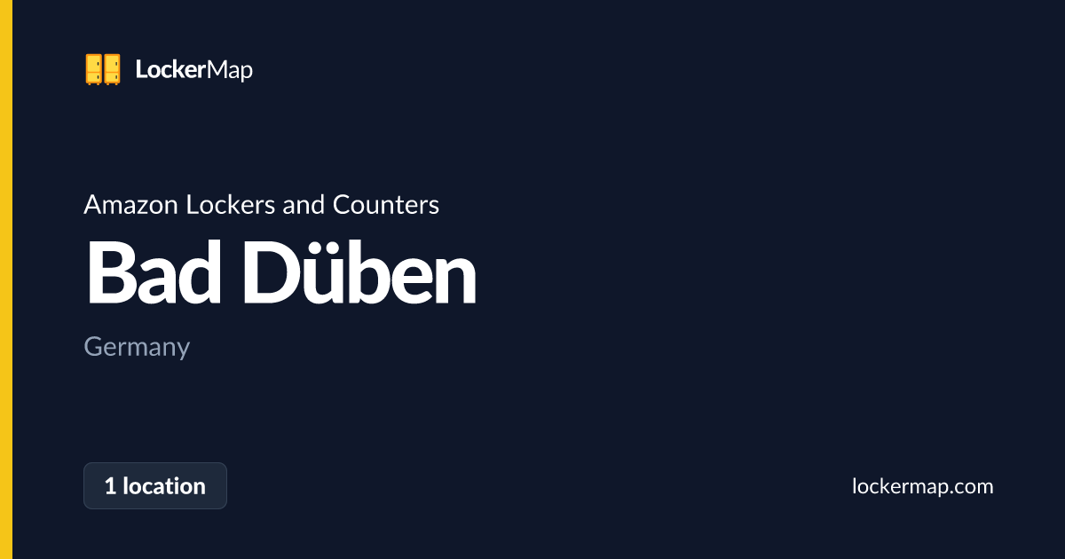 Amazon Lockers and Counters in Bad Düben | LockerMap