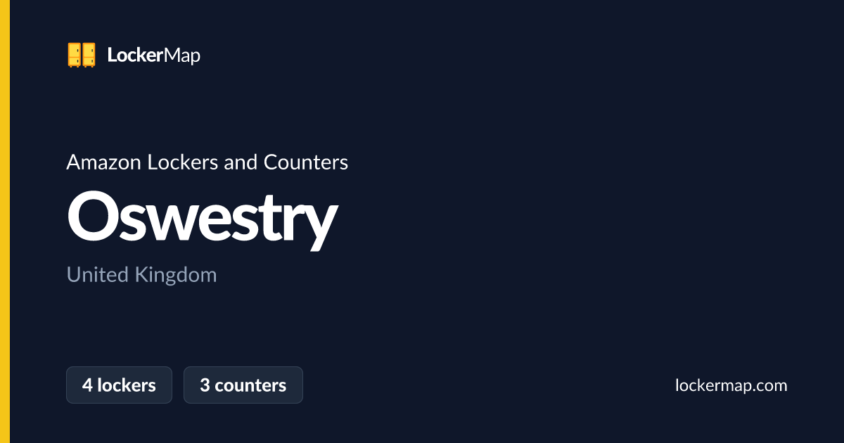 Amazon Lockers and Counters in Oswestry | LockerMap