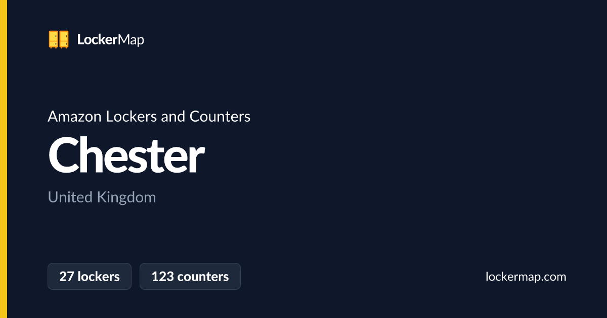 Amazon Lockers and Counters in Chester | LockerMap