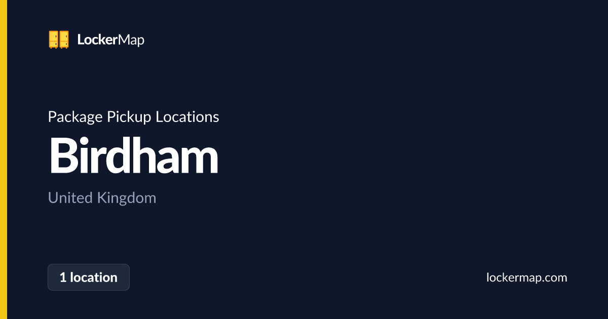 Package Pickup Locations in Birdham | LockerMap