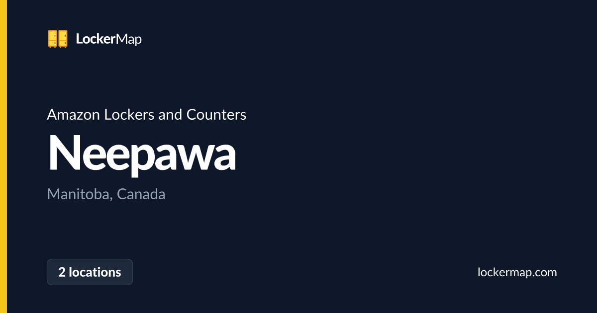 Amazon Lockers and Counters in Neepawa, Manitoba | LockerMap