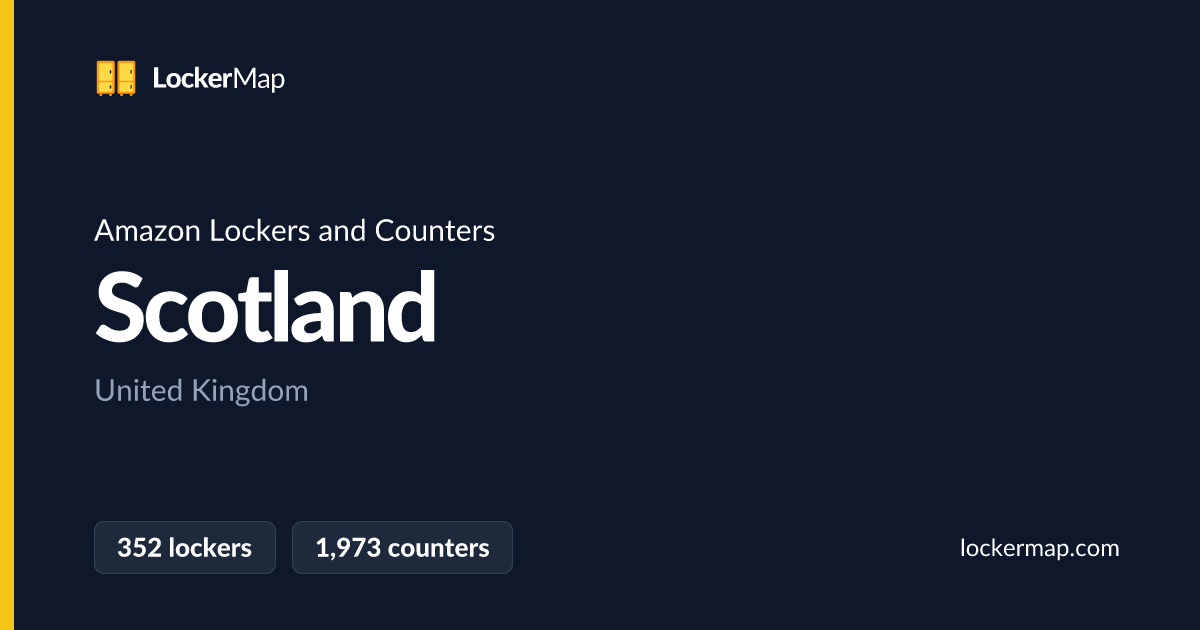 Amazon Lockers and Counters in Scotland | LockerMap