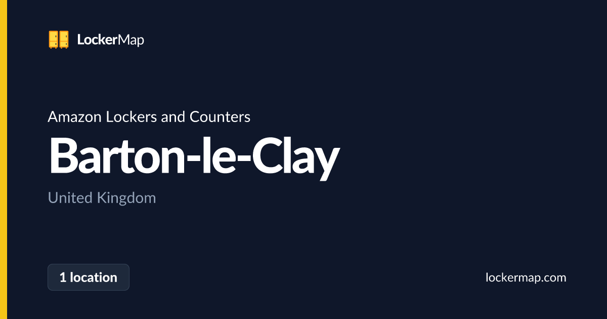 Amazon Lockers and Counters in Barton-le-Clay | LockerMap