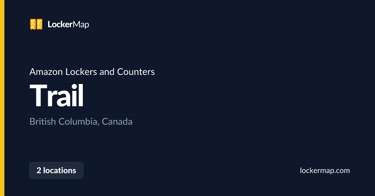 Amazon Lockers and Counters in Trail, British Columbia | LockerMap