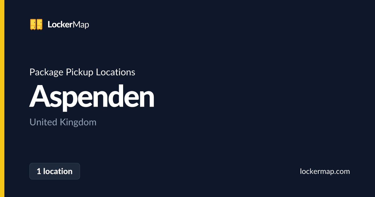 Package Pickup Locations in Aspenden | LockerMap