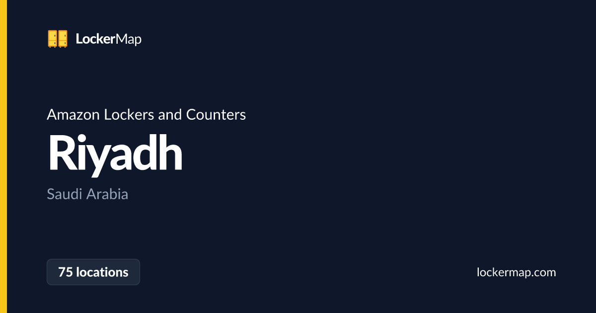 Amazon Lockers and Counters in Riyadh | LockerMap