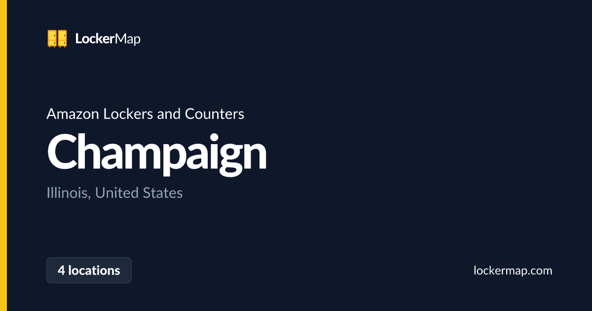 Amazon Lockers and Counters in Champaign, Illinois | LockerMap