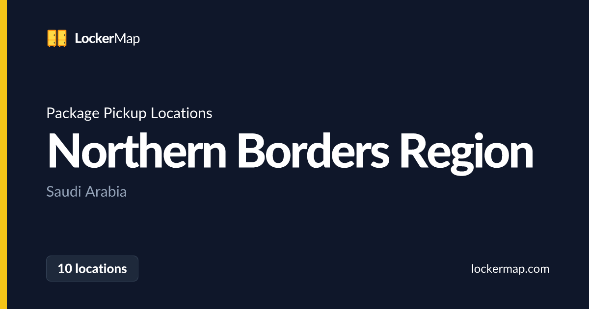 Package Pickup Locations in Northern Borders Region | LockerMap