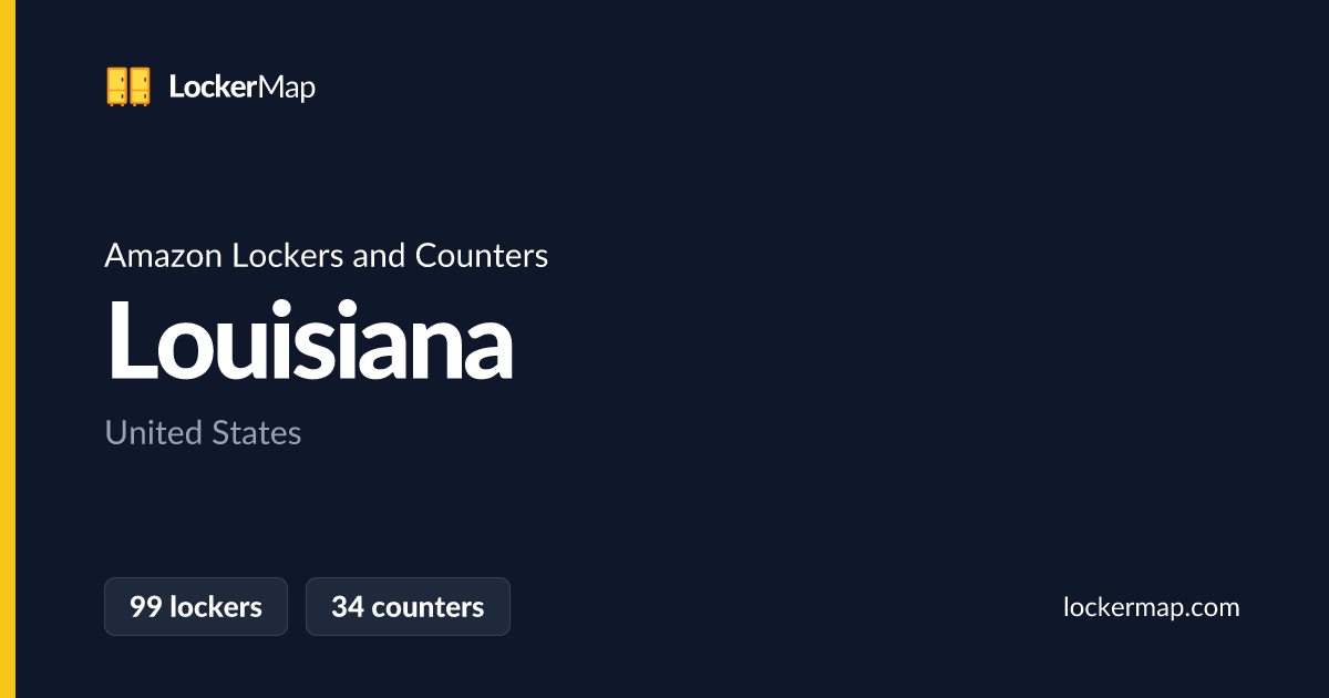 Amazon Lockers and Counters in Louisiana | LockerMap