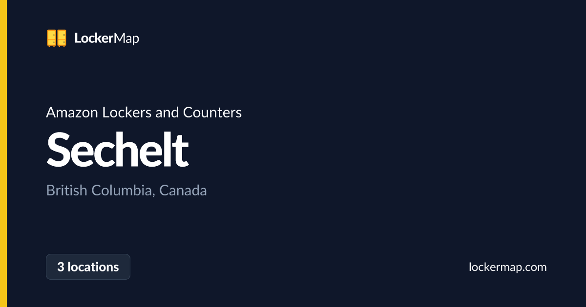 Amazon Lockers and Counters in Sechelt, British Columbia | LockerMap