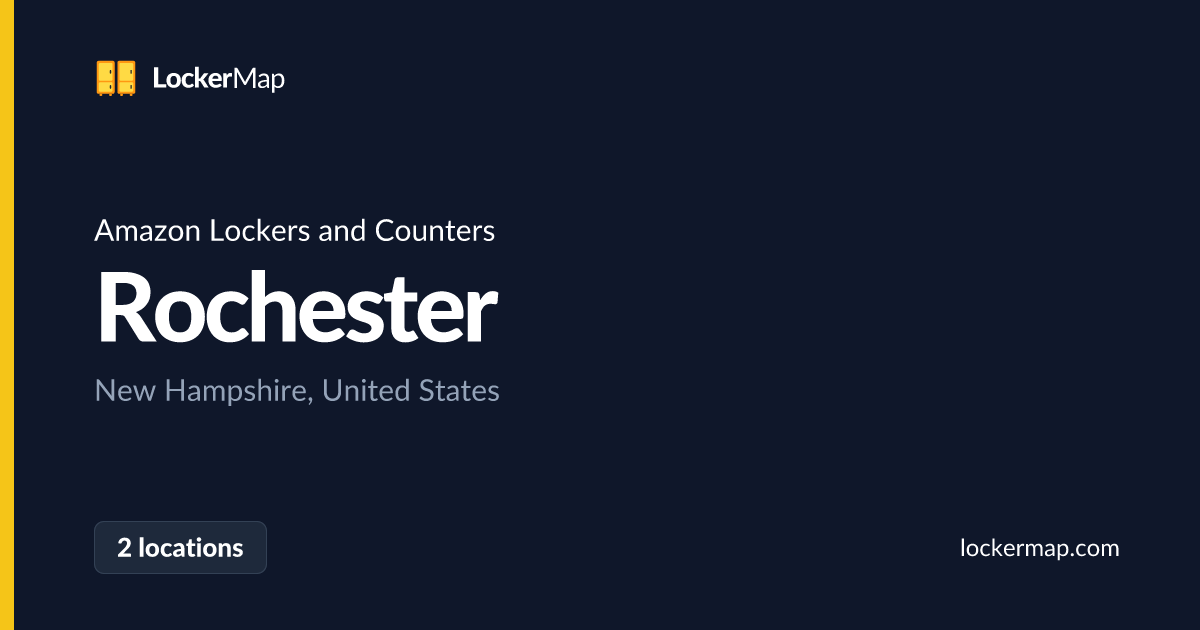 Amazon Lockers and Counters in Rochester, New Hampshire | LockerMap