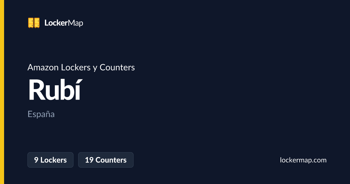 Amazon Lockers y Counters en Rubí | LockerMap