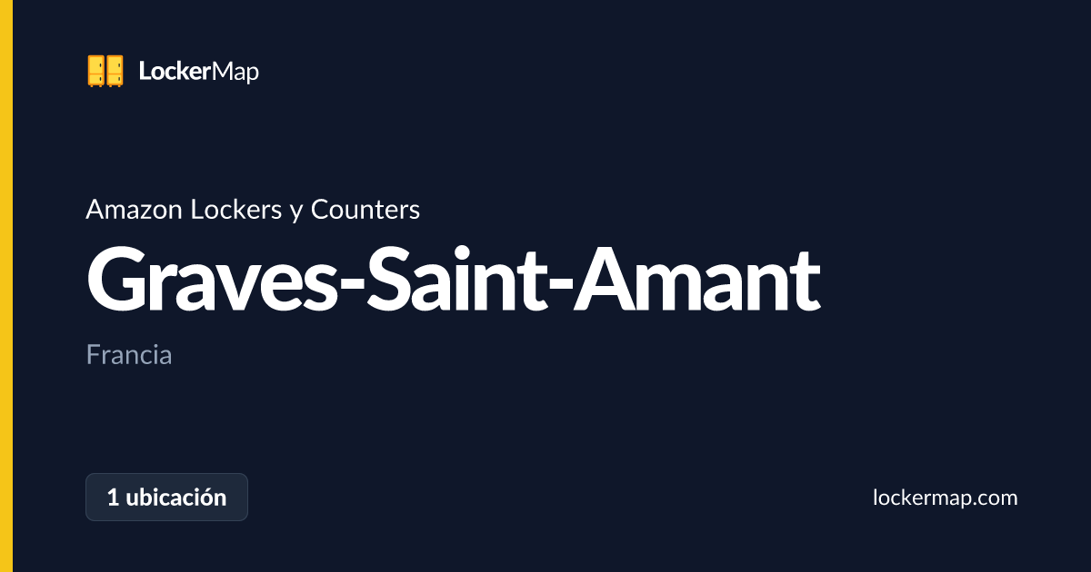 Amazon Lockers y Counters en Graves-Saint-Amant | LockerMap