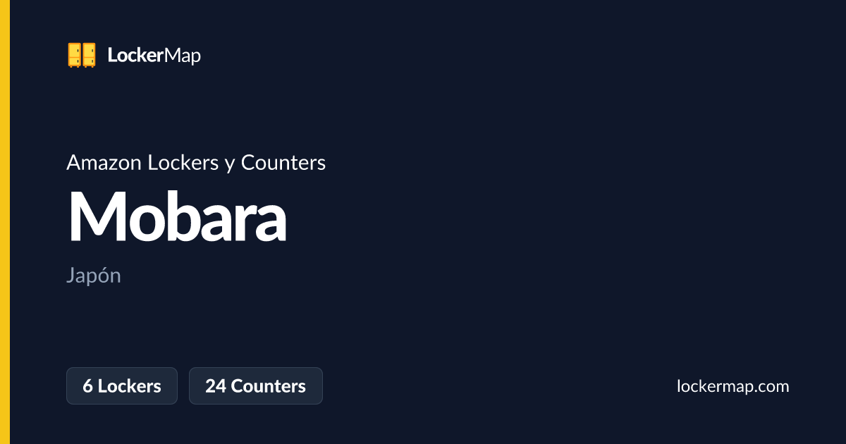 Amazon Lockers y Counters en Mobara | LockerMap