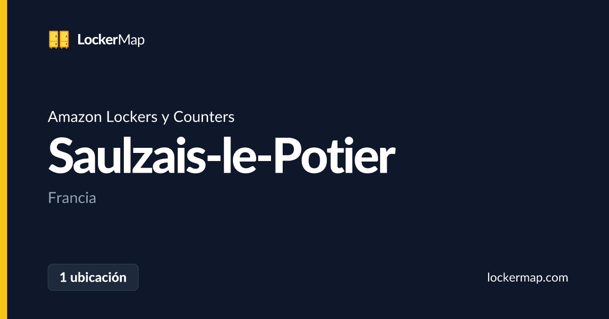 Amazon Lockers y Counters en Saulzais-le-Potier | LockerMap