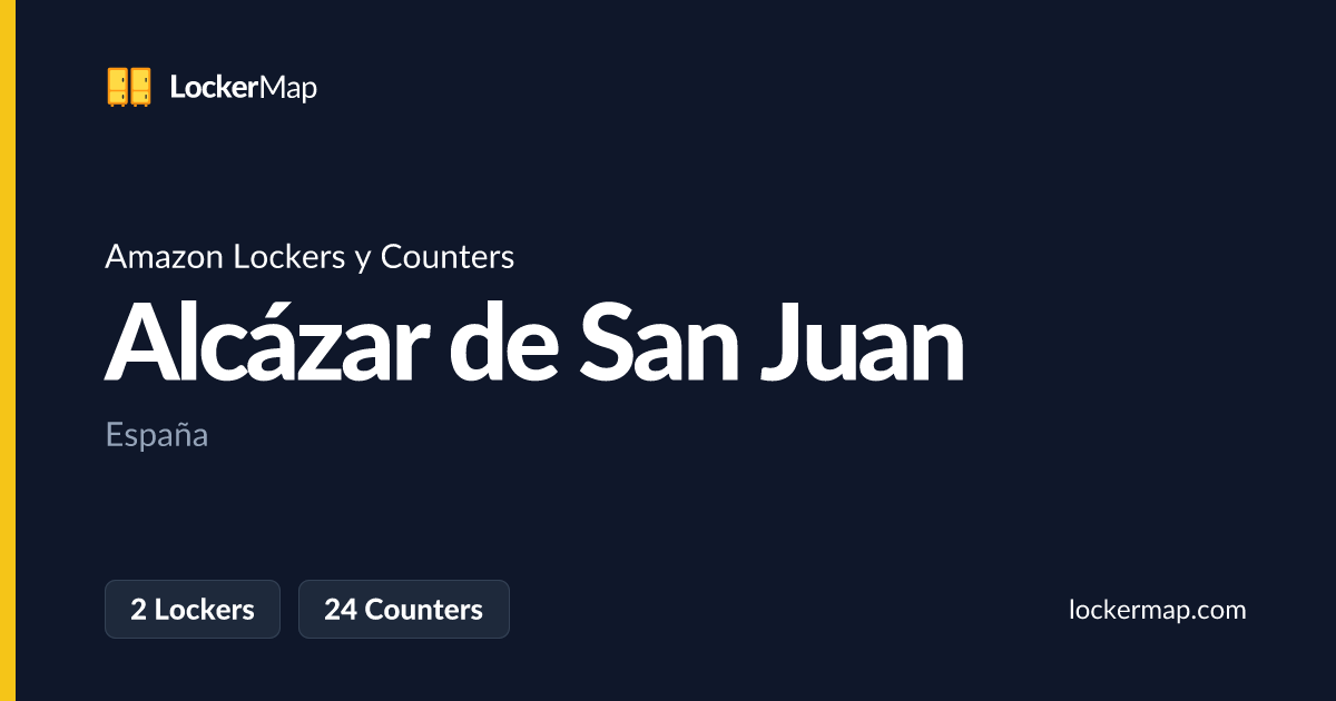 Amazon Lockers y Counters en Alcázar de San Juan | LockerMap