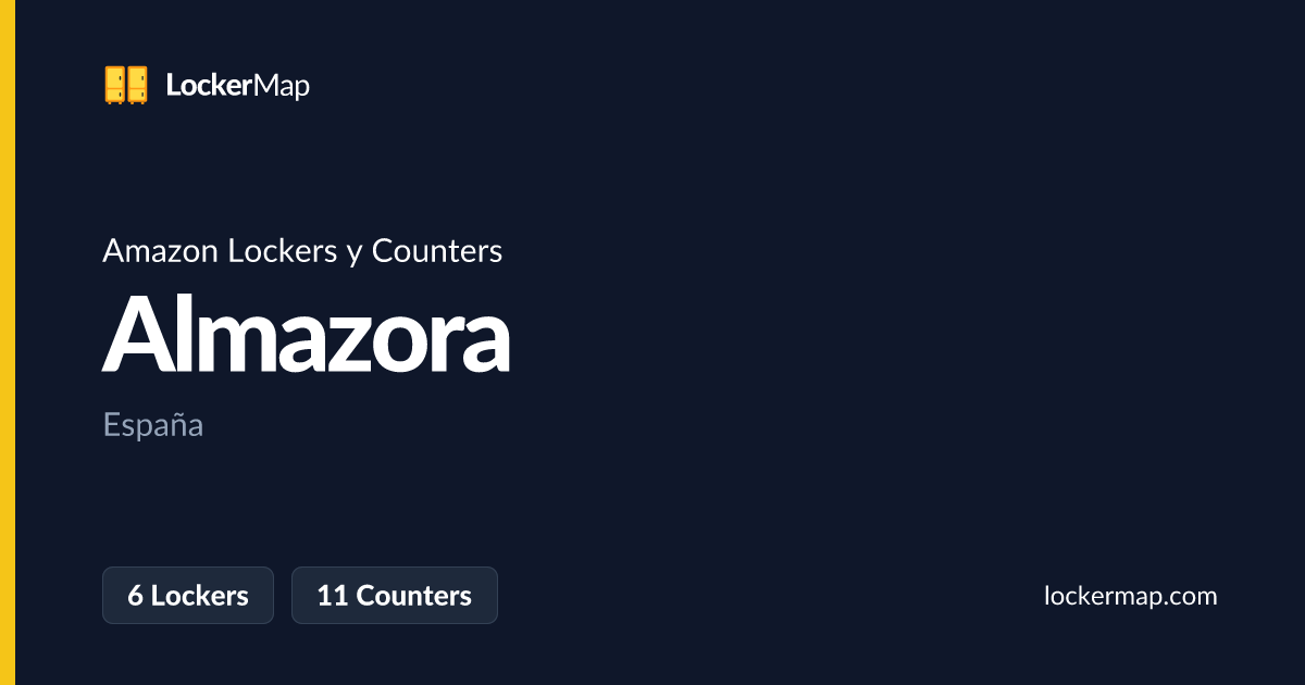 Amazon Lockers y Counters en Almazora | LockerMap