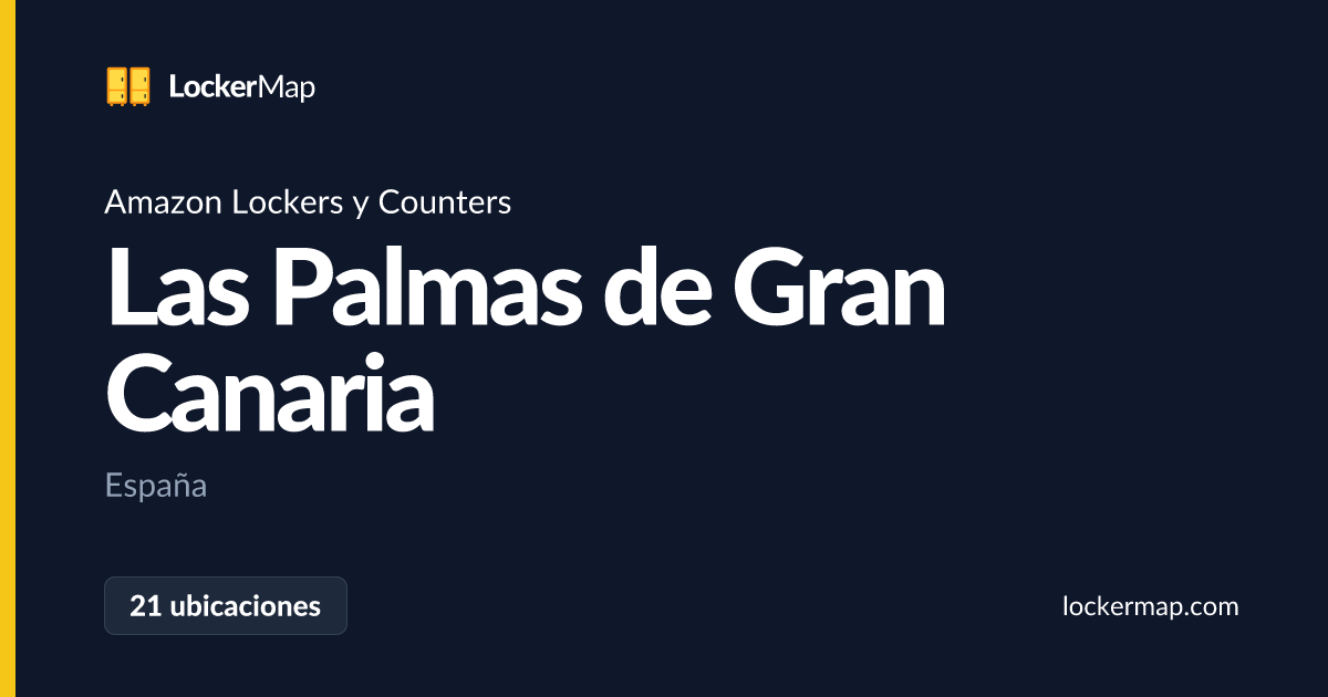 Amazon Lockers y Counters en Las Palmas de Gran Canaria | LockerMap
