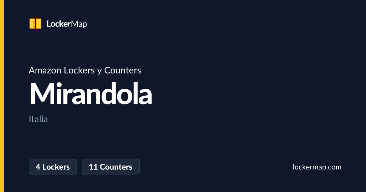 Amazon Lockers y Counters en Mirandola | LockerMap