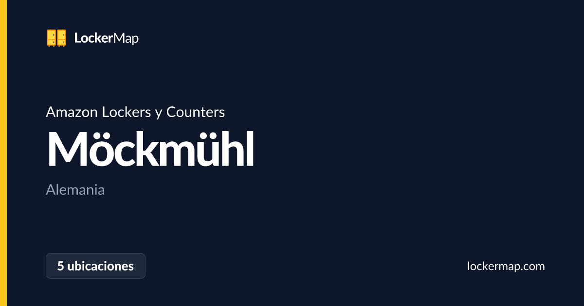 Amazon Lockers y Counters en Möckmühl | LockerMap