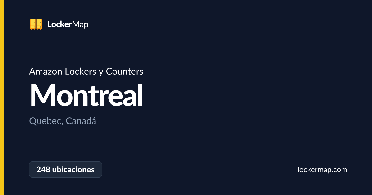 Amazon Lockers y Counters en Montreal, Quebec | LockerMap