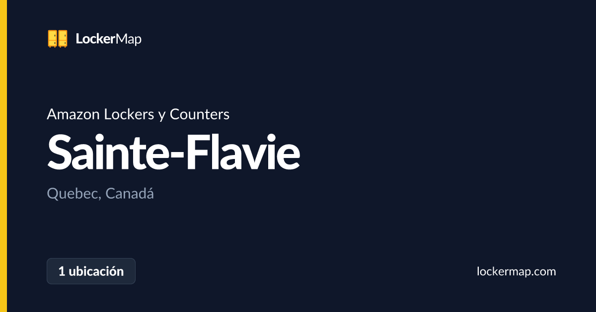 Amazon Lockers y Counters en Sainte-Flavie, Quebec | LockerMap
