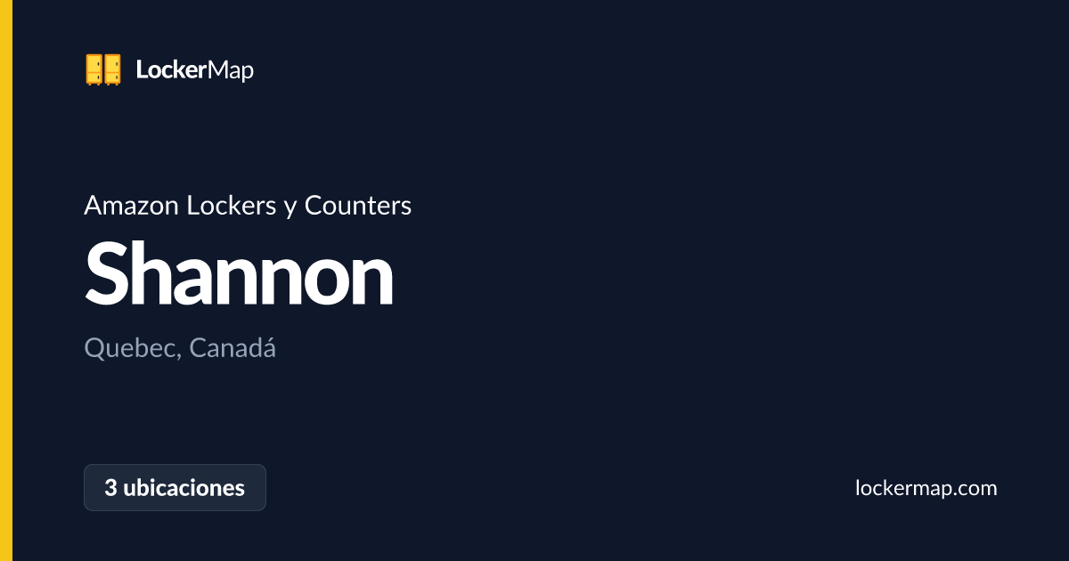 Amazon Lockers y Counters en Shannon, Quebec | LockerMap