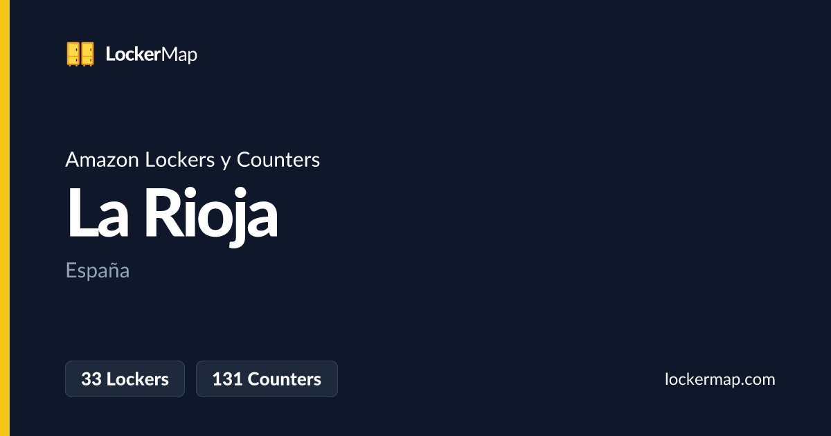 Amazon Lockers y Counters en La Rioja | LockerMap