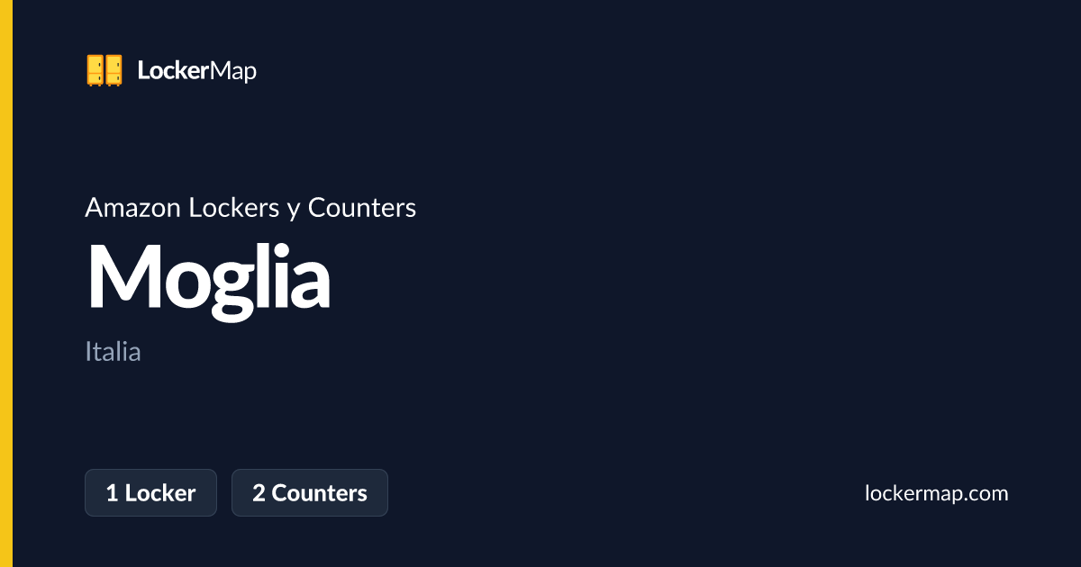 Amazon Lockers y Counters en Moglia | LockerMap