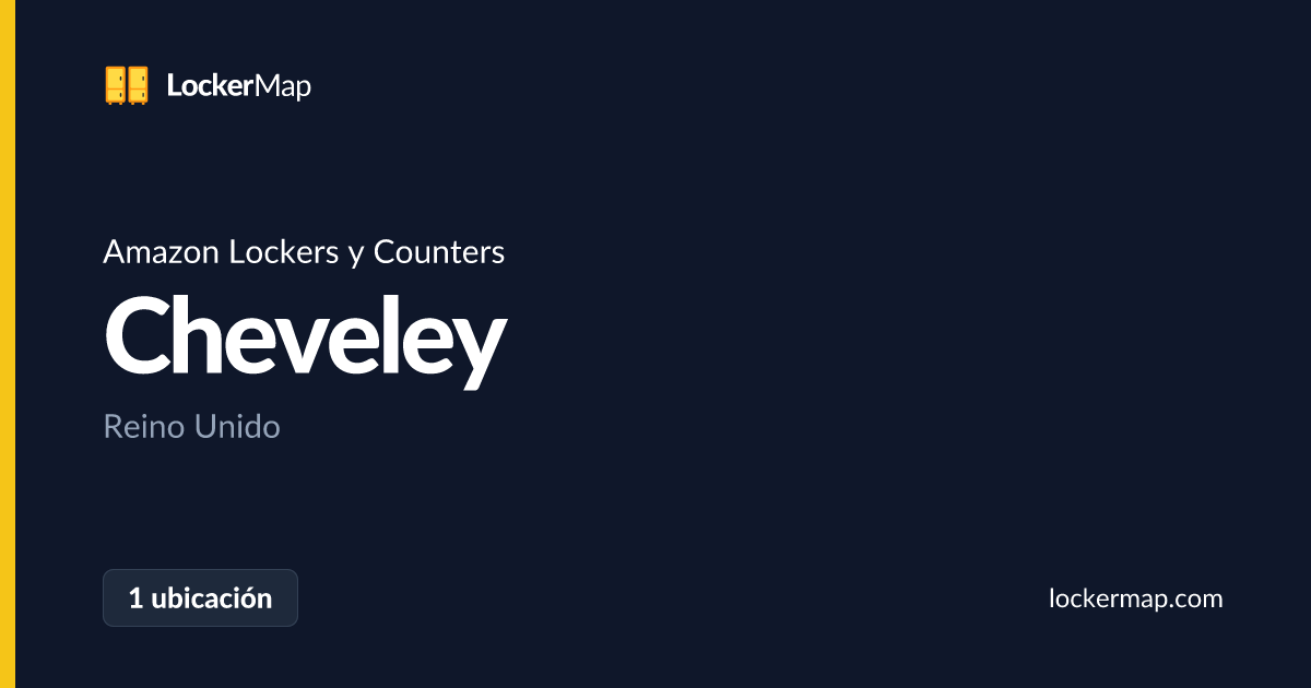 Amazon Lockers y Counters en Cheveley | LockerMap