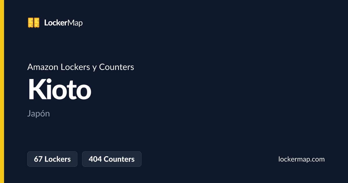 Amazon Lockers y Counters en Kioto | LockerMap