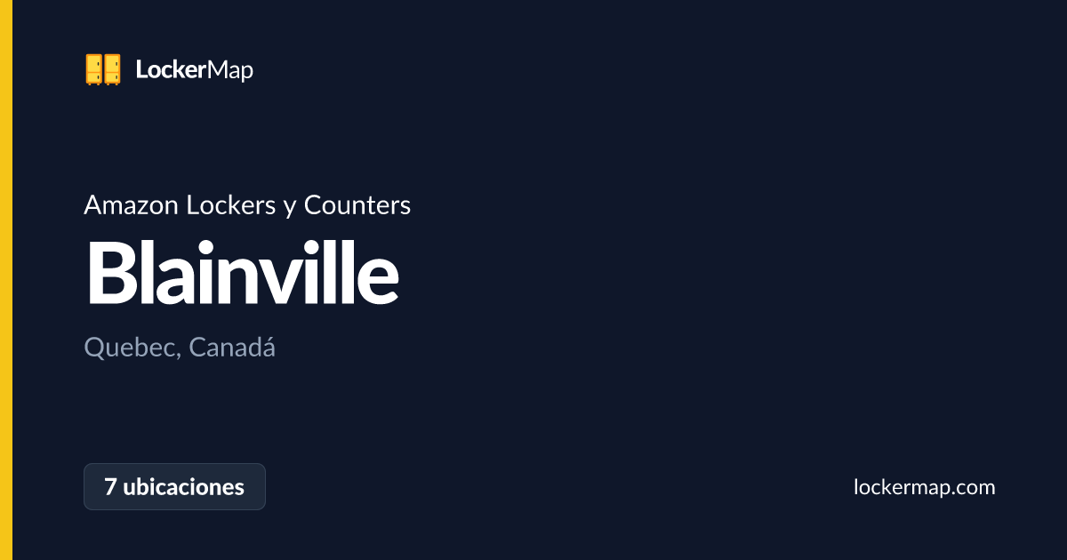 Amazon Lockers y Counters en Blainville, Quebec | LockerMap