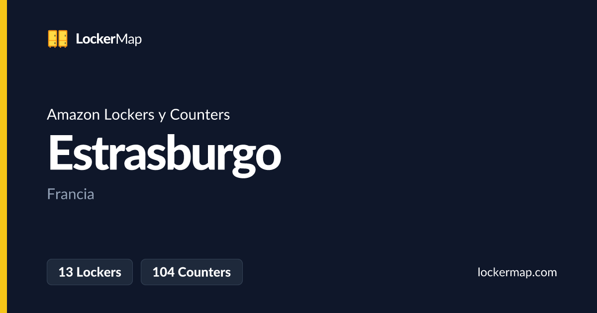 Amazon Lockers y Counters en Estrasburgo | LockerMap