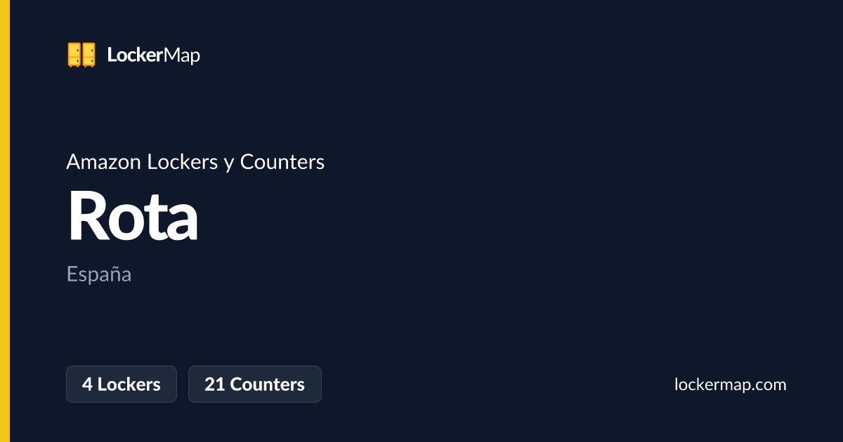 Amazon Lockers y Counters en Rota | LockerMap