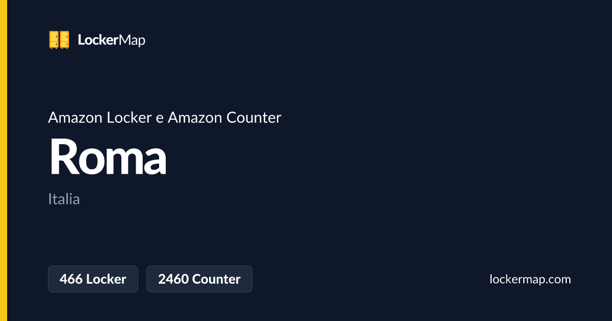 Amazon Locker e Amazon Counter a Roma | LockerMap