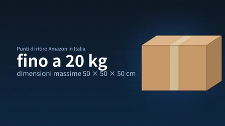 Che dimensioni può avere un pacco per un punto di ritiro Amazon?